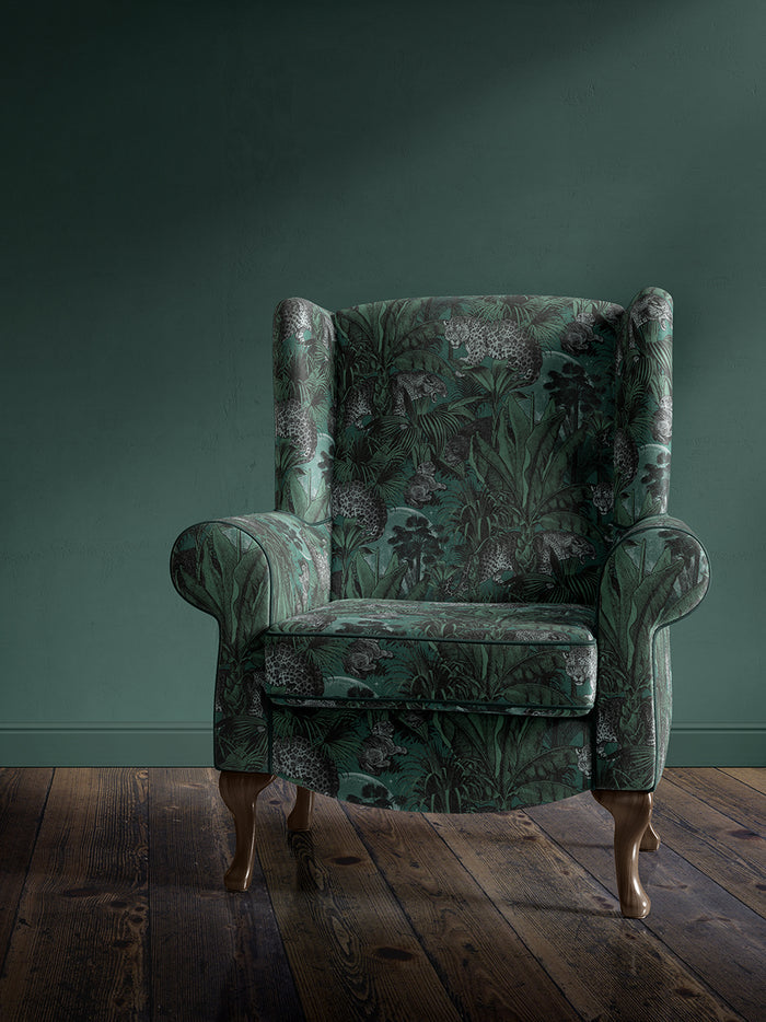 Jungle Faunacation Recycled Velvet Sample