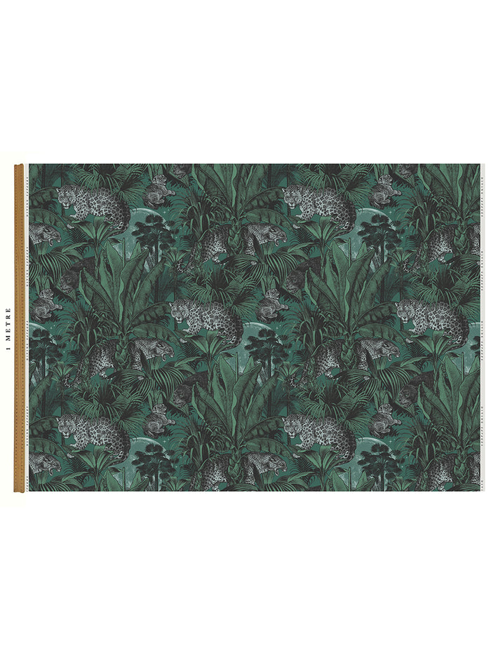 Jungle Faunacation Recycled Velvet Sample