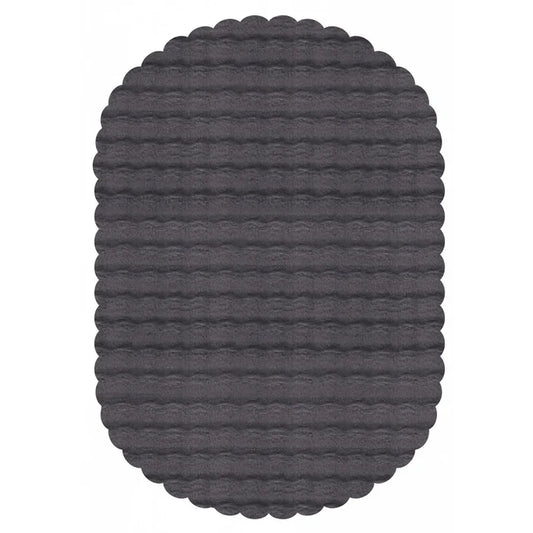 Kaşmir Halı 7/24 Cosy Premium Bubble Anthracite Ovale 80x150 cm