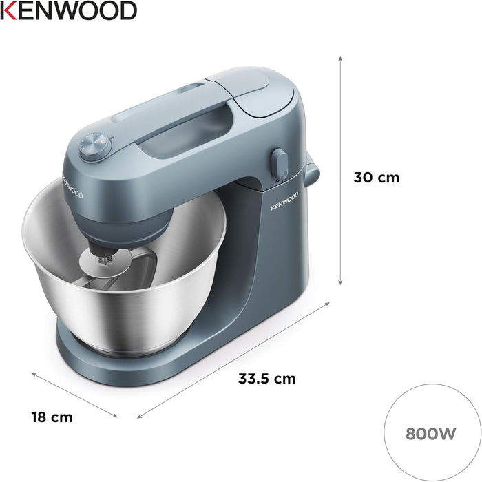 Kenwood KZM35.000GY Go Stand Mixer 4L Bowl 800W - Storm Blue Blue