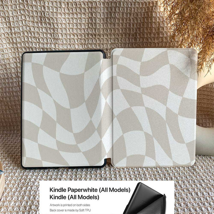Khaki Chessboard | Kindle Case - IMCASE