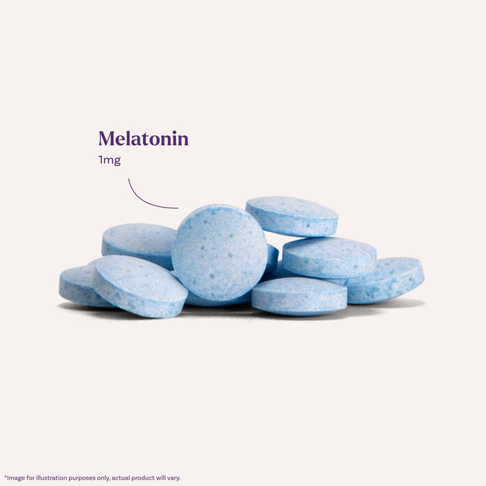 Kids Fast Dissolve Melatonin Tablets, 1mg (Blue Razz Flavor)