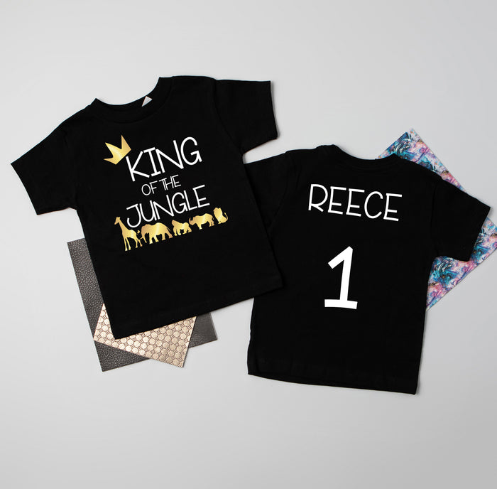 "King of the Jungle" 1st BirthdayThemed Birthday T-shirt/Bodysuit