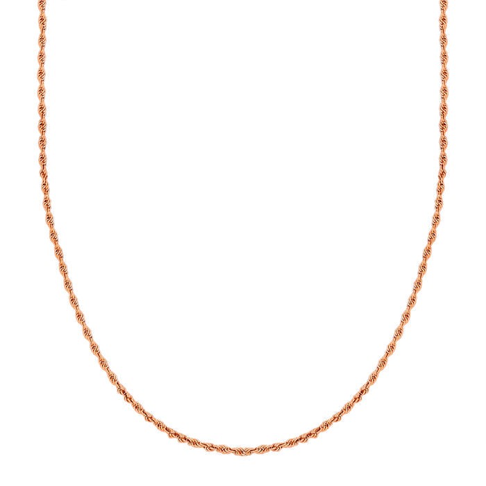 Kordel-Kette roségold