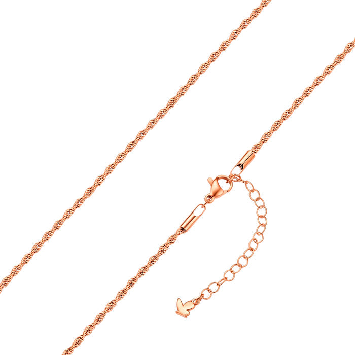 Kordel-Kette roségold