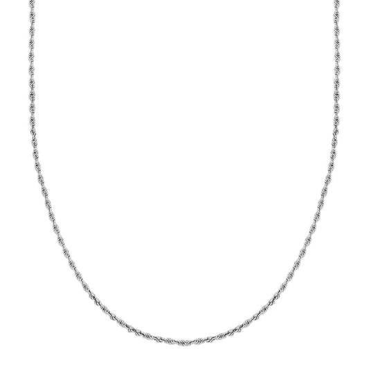 Kordel-Kette silber