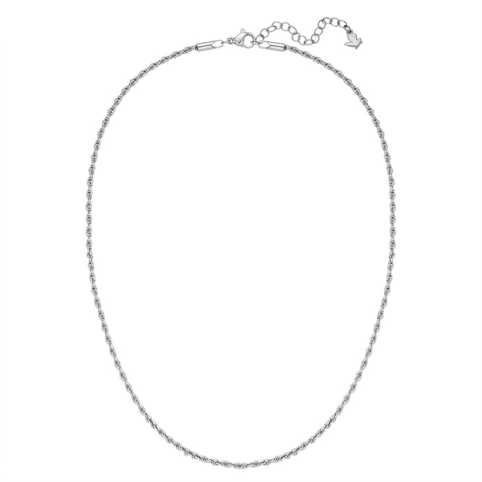 Kordel-Kette silber
