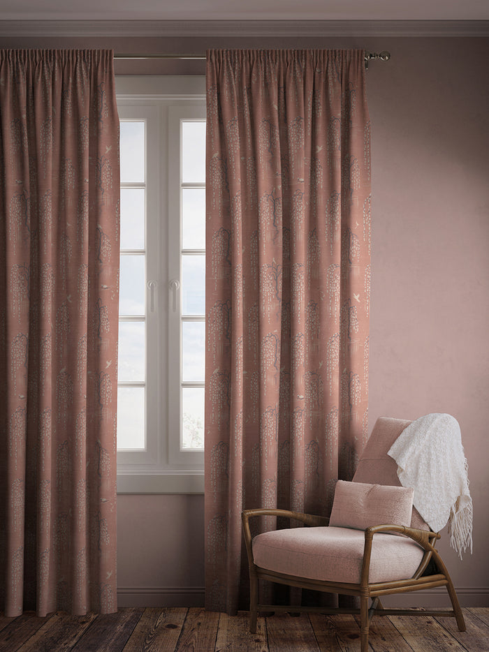 Kyoto Blossom 'Lotus Pink' Recycled Velvet Sample
