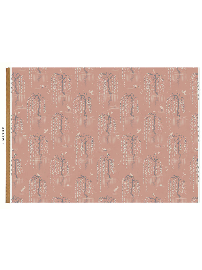 Kyoto Blossom 'Lotus Pink' Recycled Velvet Sample