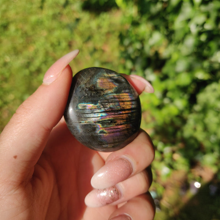 Labradorite Palm Stone (#M14)