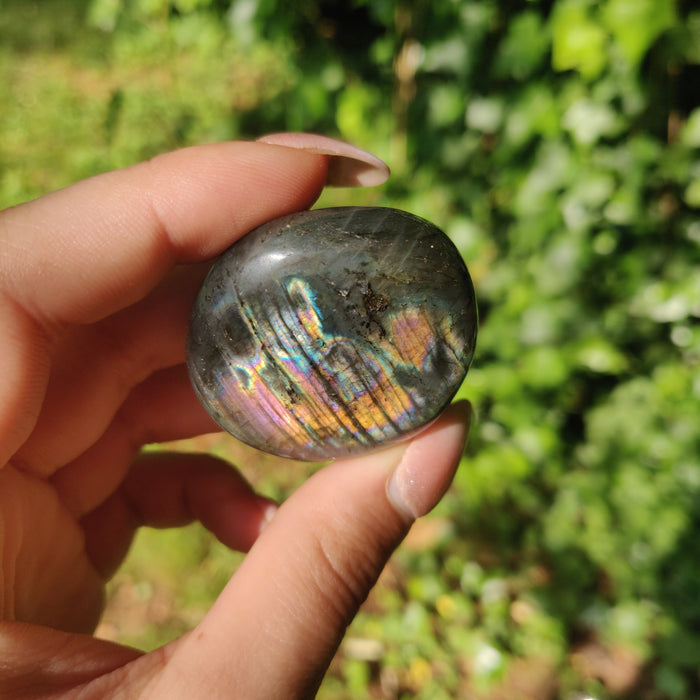 Labradorite Palm Stone (#M14)
