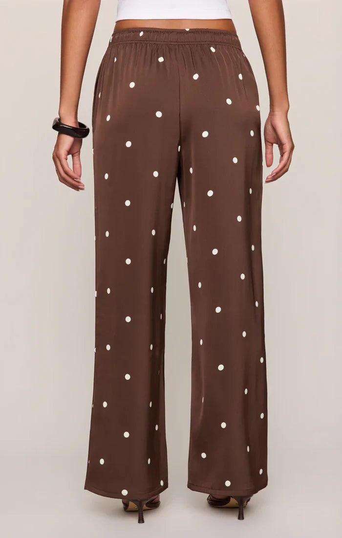 Lara Satin Dot Wide Leg Pant - Molly + Kate