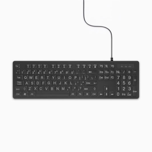 Aluratek tri-color LED keyboard main