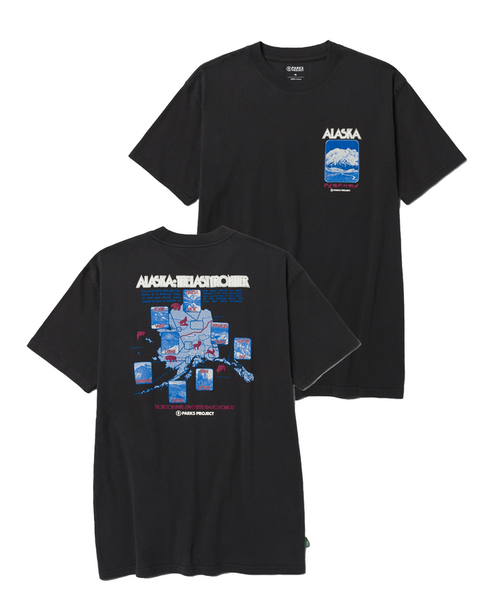 Shop Last Frontier Tee Inspired by Alaskan Parks | vintage-black