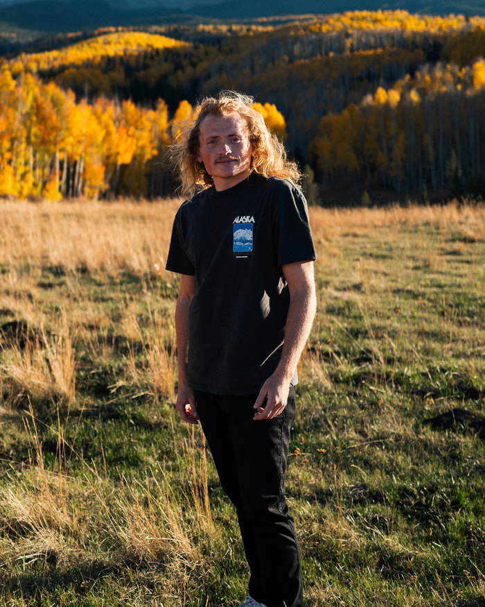 Shop Last Frontier Tee Inspired by Alaskan Parks | vintage-black