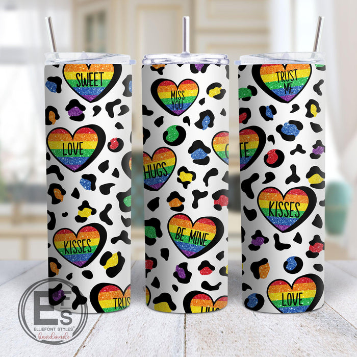 LGBT Valentine's Day Stainless steel tumbler