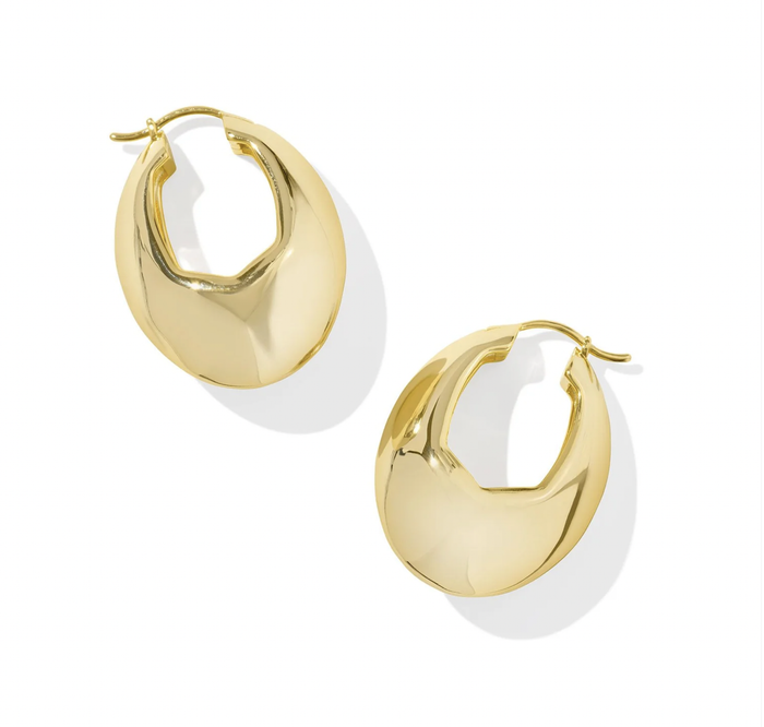 Liana Hoop Earring Gold Metal
