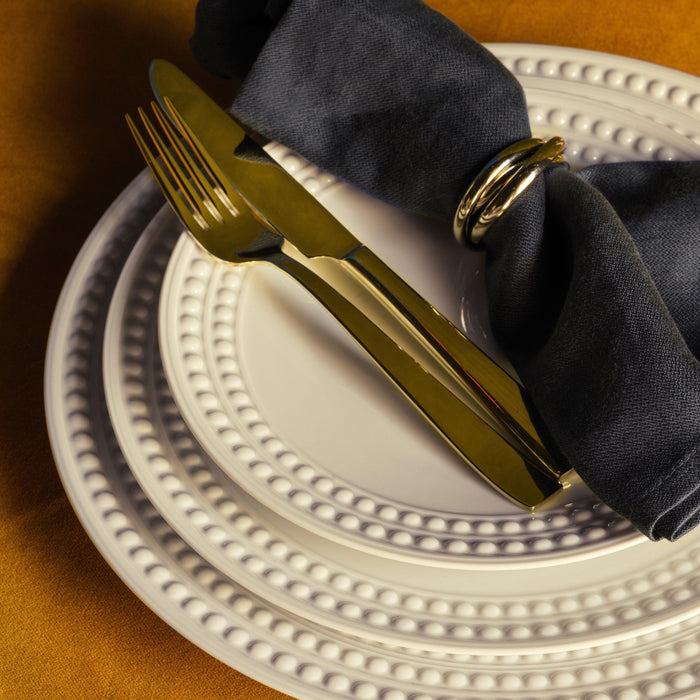 Linen Sateen Napkins - Blue (Set of 4) - L'OBJET