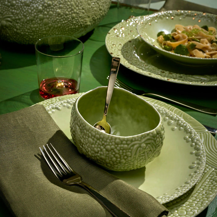Linen Sateen Napkins - Olive (Set of 4) - L'OBJET