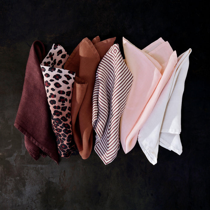 Linen Sateen Napkins - Pink (Set of 4) - L'OBJET