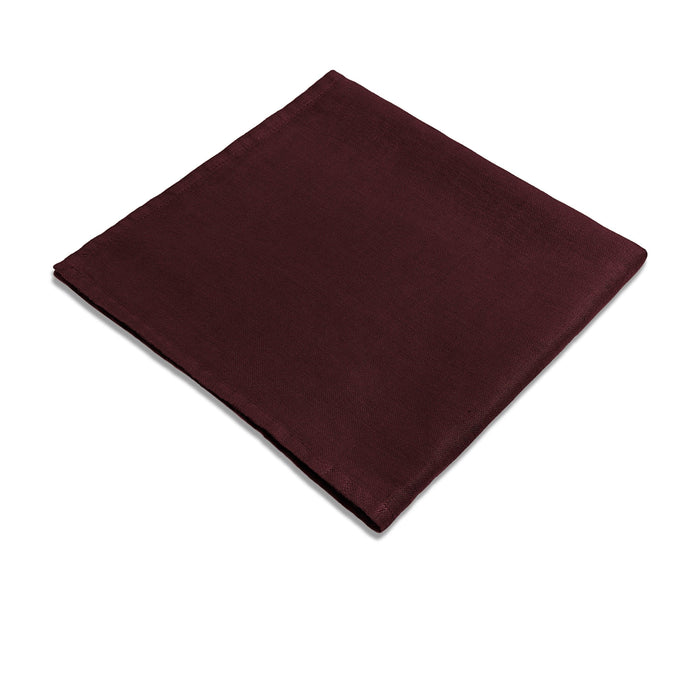 Linen Sateen Napkins - Wine (Set of 4) - L'OBJET