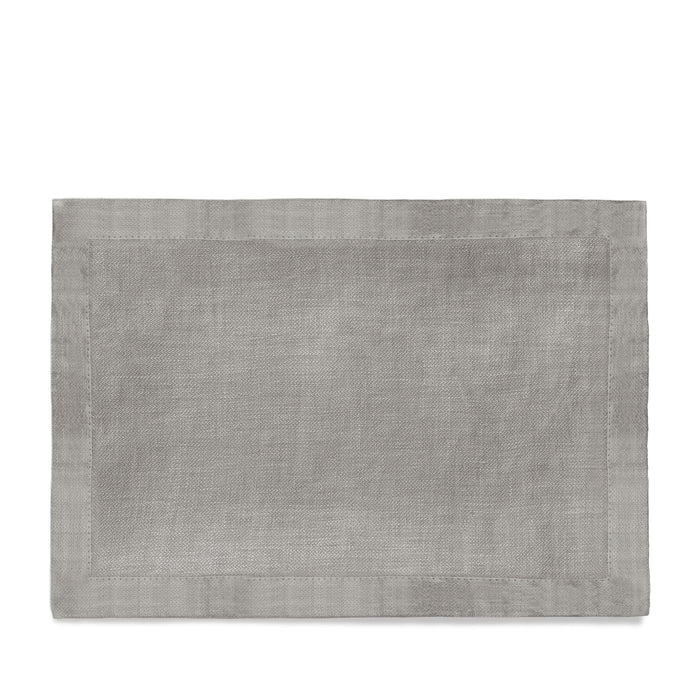 Linen Sateen Placemats - Grey (Set of 4) - L'OBJET