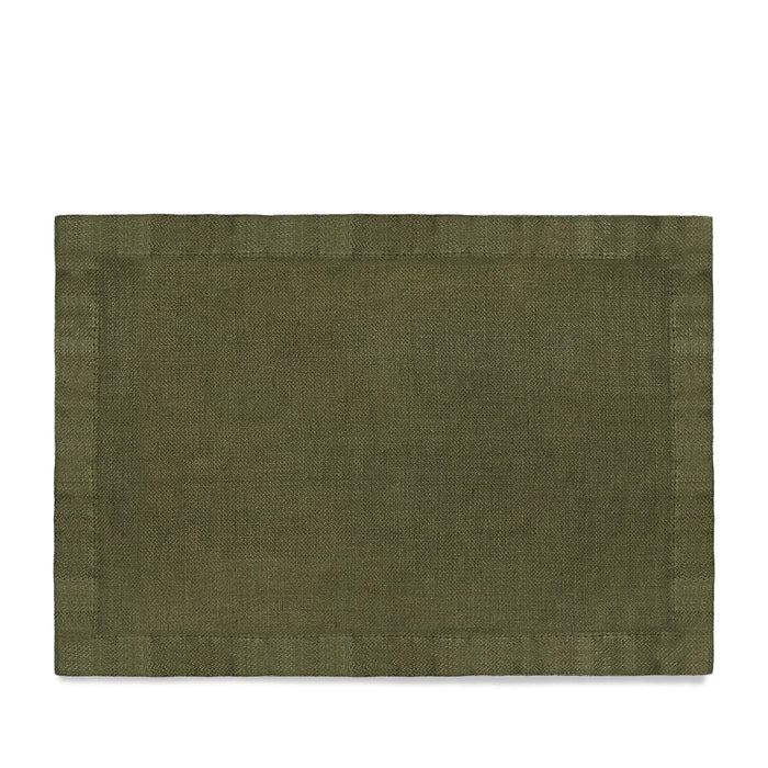Linen Sateen Placemats - Olive (Set of 4) - L'OBJET