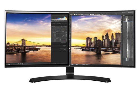 LOCAL PICK UP ONLY LG 34" Curved Monitor (34CB88-P) 3440x1440 21: 9 TAA HDMI USB DP Hght Tlt Speaker VESA,Black