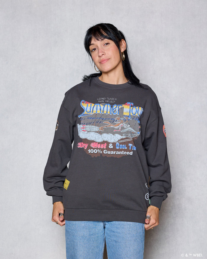 Shop Looney Tunes x Parks Project Tour Crew Inspired by Desert Parks | vintage-black