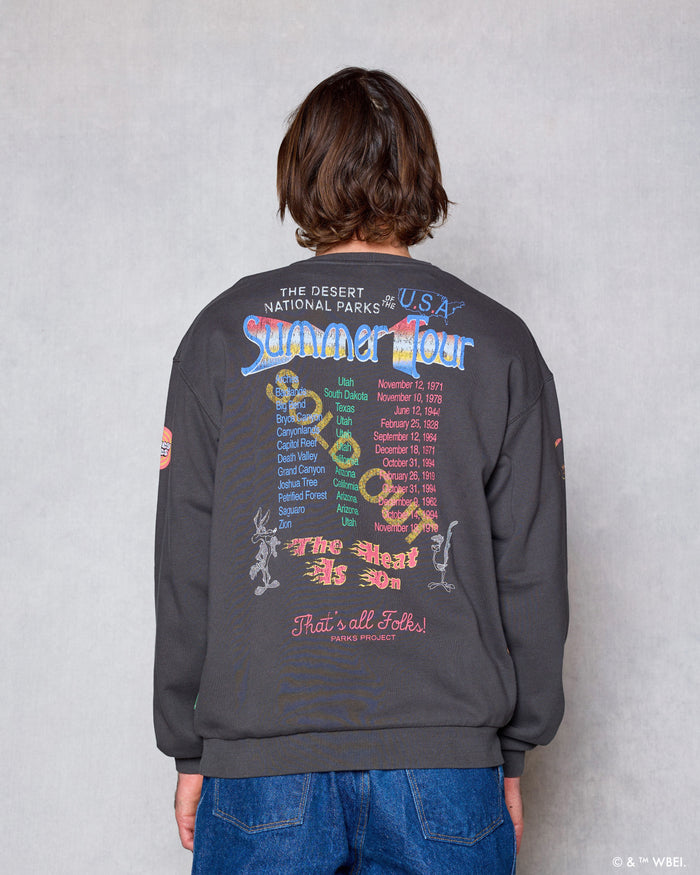 Shop Looney Tunes x Parks Project Tour Crew Inspired by Desert Parks | vintage-black