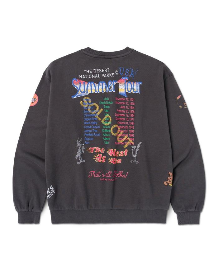 Shop Looney Tunes x Parks Project Tour Crew Inspired by Desert Parks | vintage-black