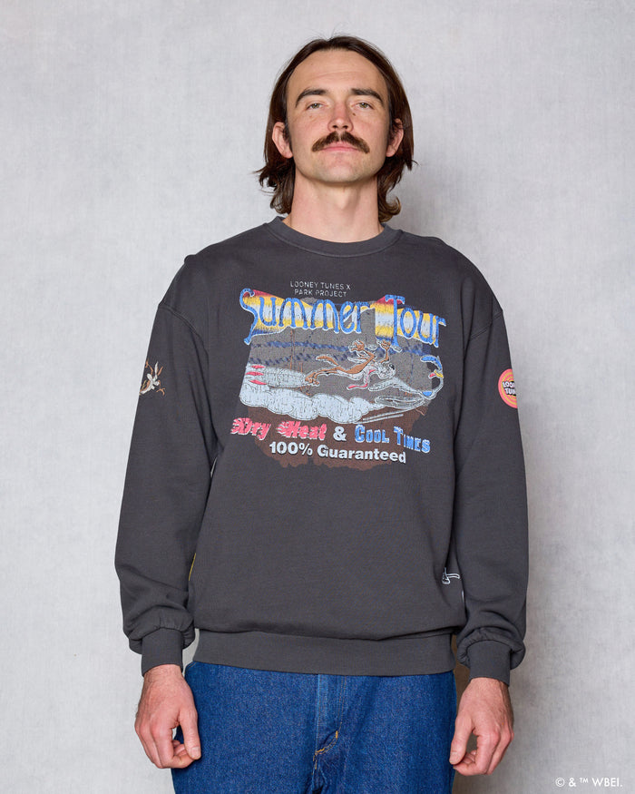 Shop Looney Tunes x Parks Project Tour Crew Inspired by Desert Parks | vintage-black