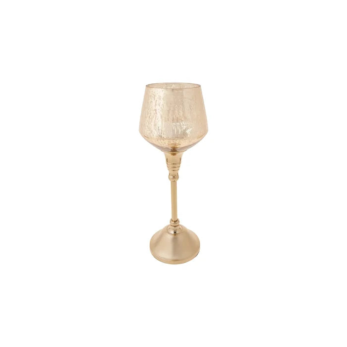 LUCCA  ŞAMDAN TEALIGHT MUMLUK  30X, GOLD