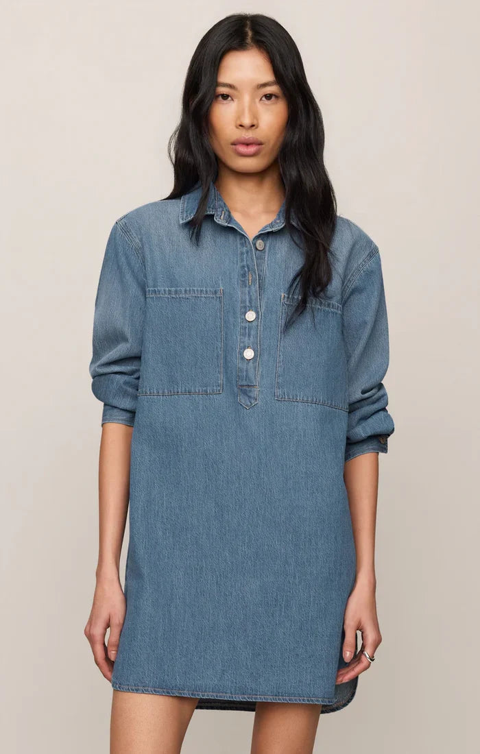 Lucie Denim Shirt Dress - Molly + Kate