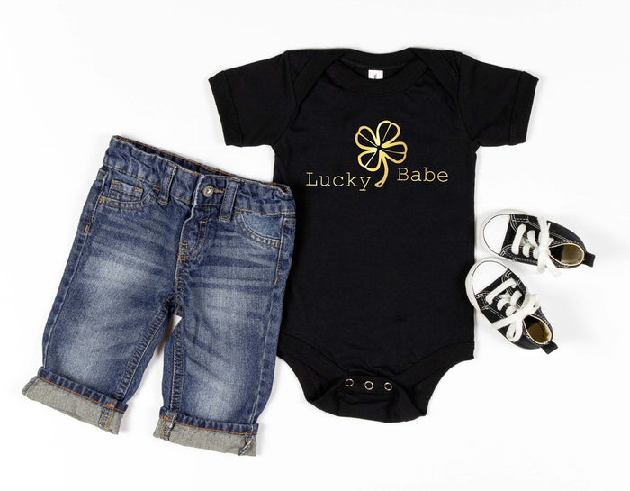 Lucky Mama & Lucky Babe Matching Saint Patrick's Day T-shirts