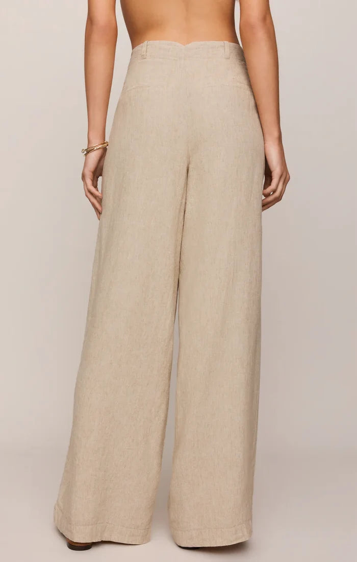 Magnolia Linen Pant - Flax - Molly + Kate