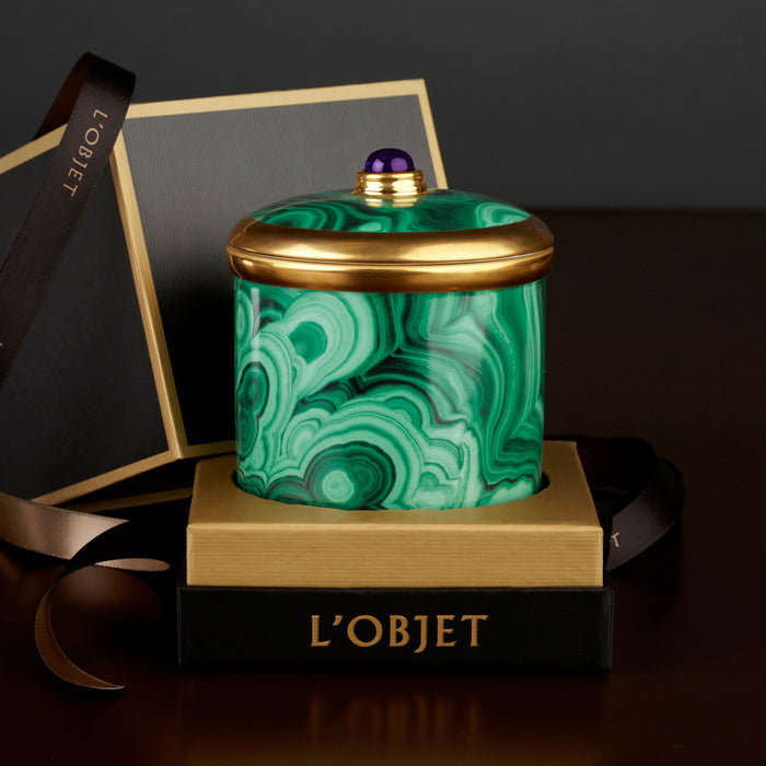 Malachite Candle