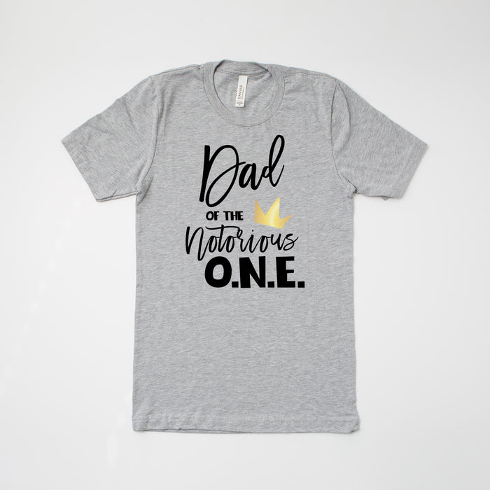 "Mama of the Notorious One" 1st Birthday Custom Parent T-shirt