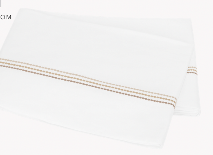 Matouk Amara Triple Pearl Bedding - Flat Sheet
