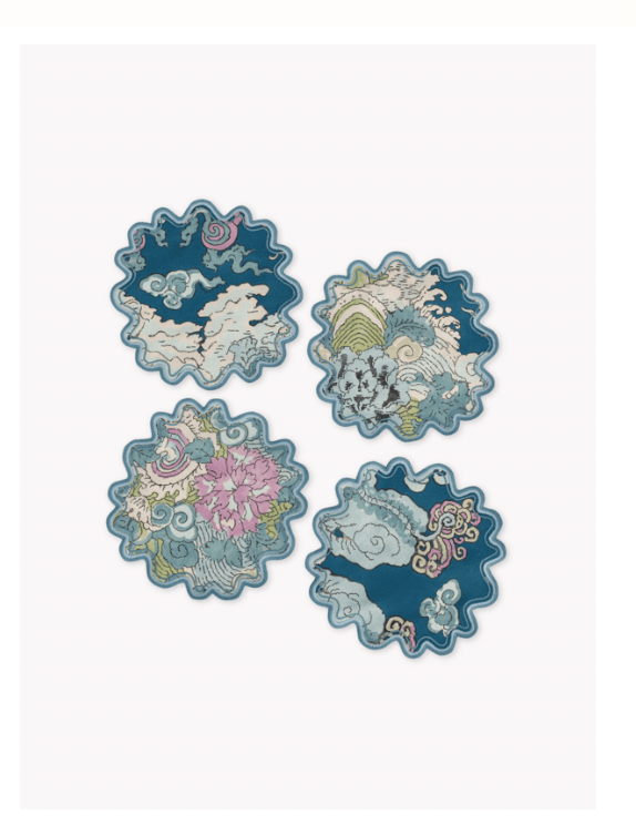 Matouk Magic Mountain Cocktail Napkins - Set of 4