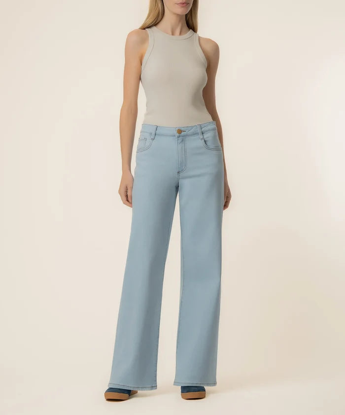 Maya High Rise Wide Leg - Unearthly Light Wash - Molly + Kate