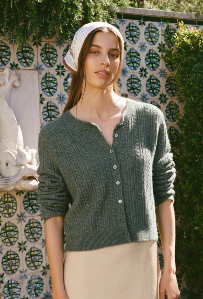 Medina Pointelle Cardigan - Molly + Kate