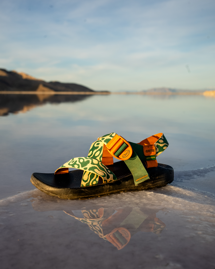 Shop Men's Chaco x Parks Project Mega Z/1 Wide-Strap Classic Sandal | green-and-natural