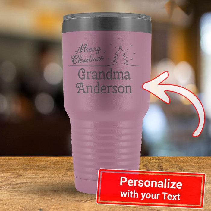 Merry Christmas - PERSONALIZE - 30oz Tumbler-KaboodleWorld