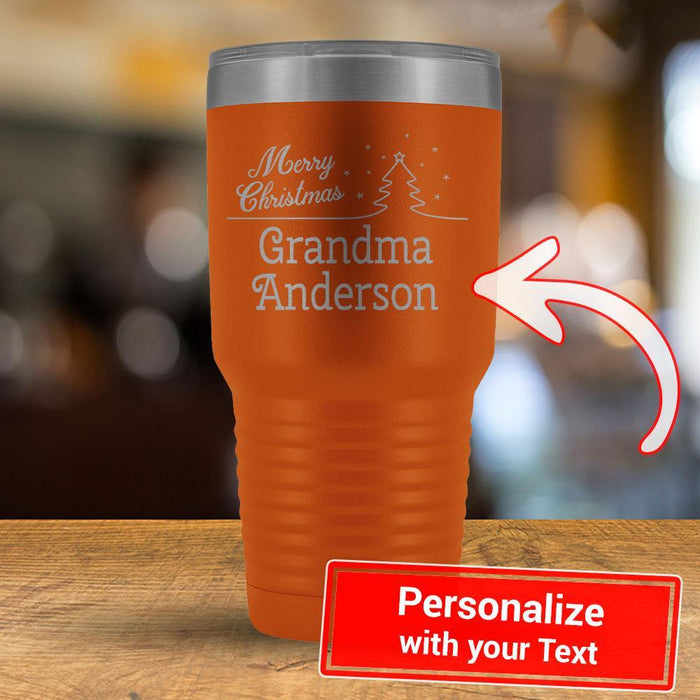 Merry Christmas - PERSONALIZE - 30oz Tumbler-KaboodleWorld