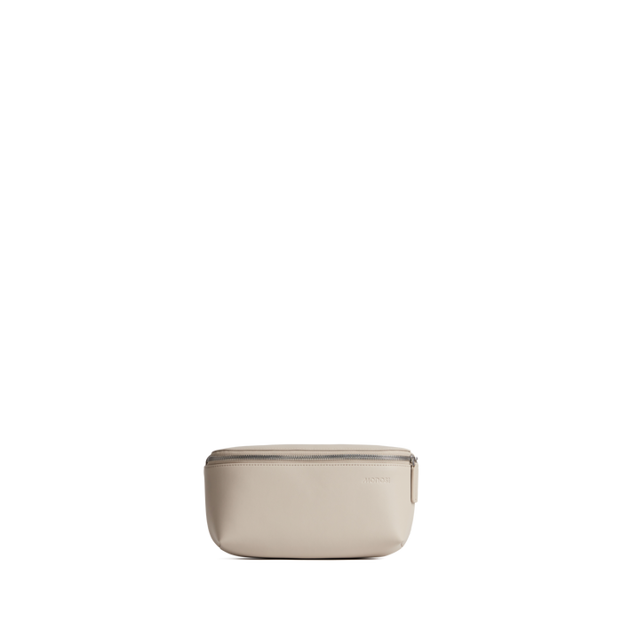 Ivory (Vegan Leather) Scaled | Front view of Metro Sling in Ivory