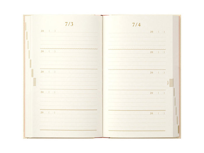 Midori 5 Years Diary Embroidered