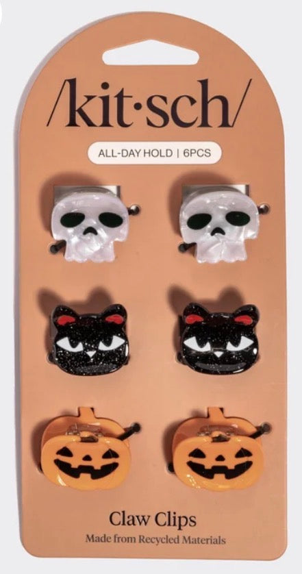 Mini Claw Clip 6pc Set - Halloween Squad