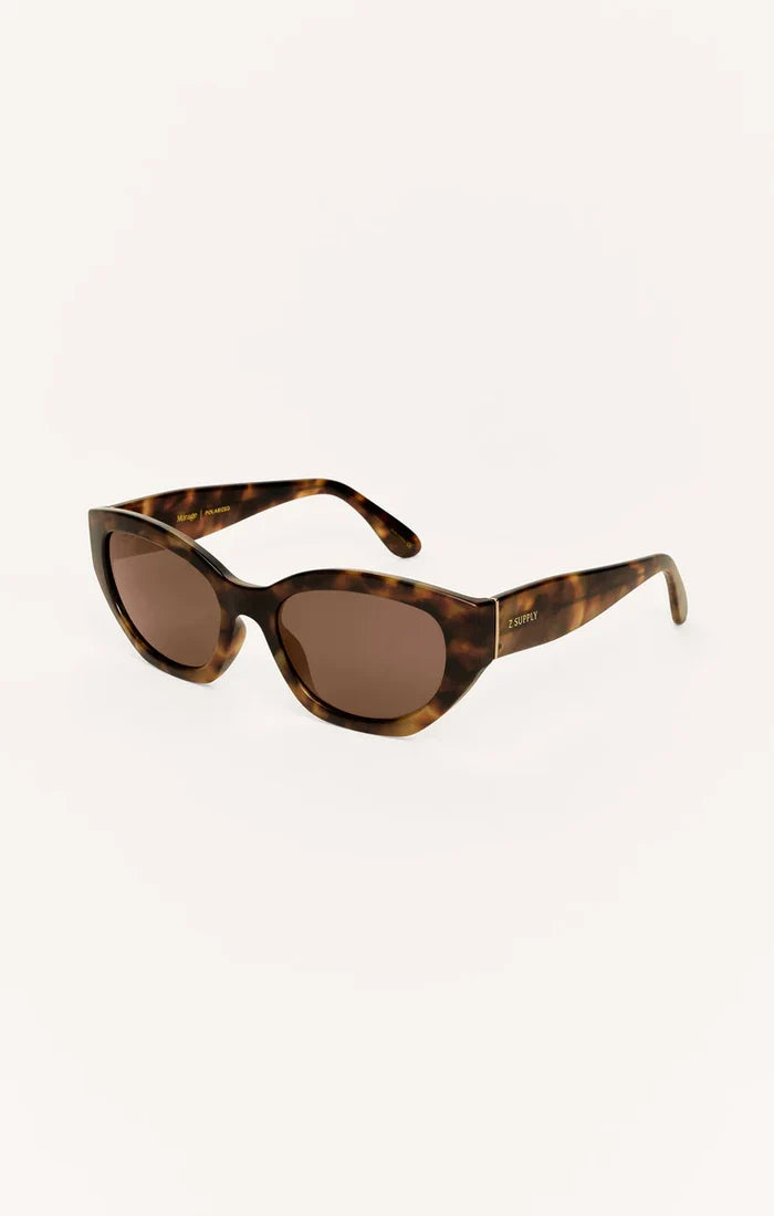 Mirage Polarized Sunglasses- Brown Tortise - Molly + Kate