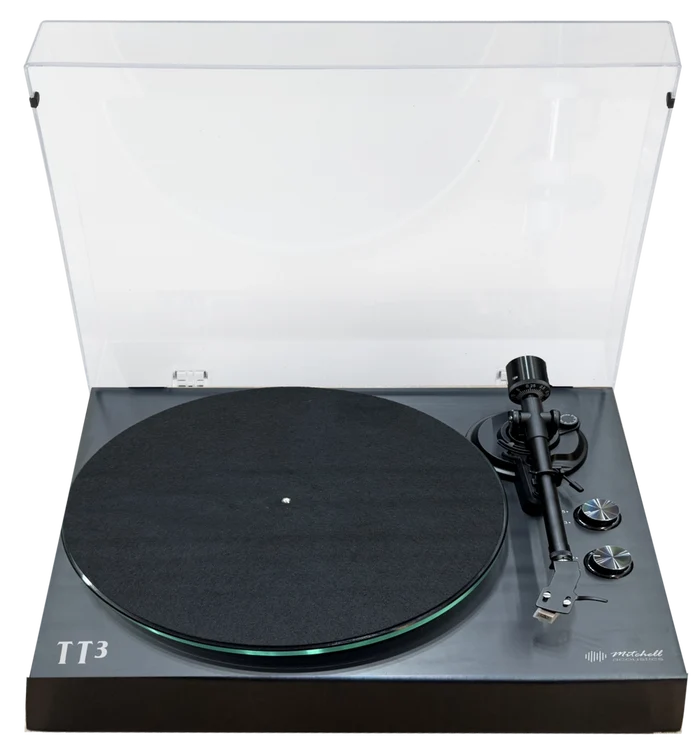 Mitchell Acoustics UStream TT3 Bluetooth Vinyl Turntable with USB - Black Black